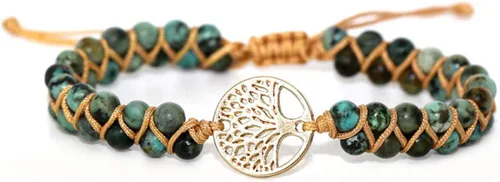 Miniatura 56 de ZOSOJONA - Pulseras bohemias hechas a mano de piedra natural, que dan vuelta, con cuentas de cristal de turquesa