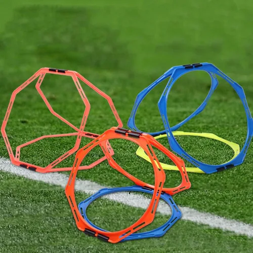Miniatura 7 de BESPORTBLE Equipo de entrenamiento de agilidad, círculo de entrenamiento de fútbol para adultos, balón de fútbol para adultos, trenes al aire libre