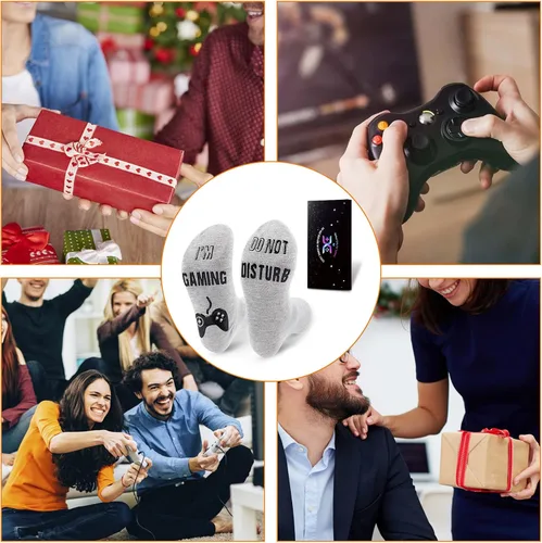 Miniatura 6 de Calcetines de juegos Do Not Disturb, calcetines para jugadores, regalos divertidos para adolescentes, niños, hombres, mujeres, padre, papá, banda