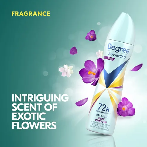 Miniatura 5 de Desodorante antitranspirante Degree para mujer en spray seco Sexy Intrigue, 3.8 onzas (paquete de 4)