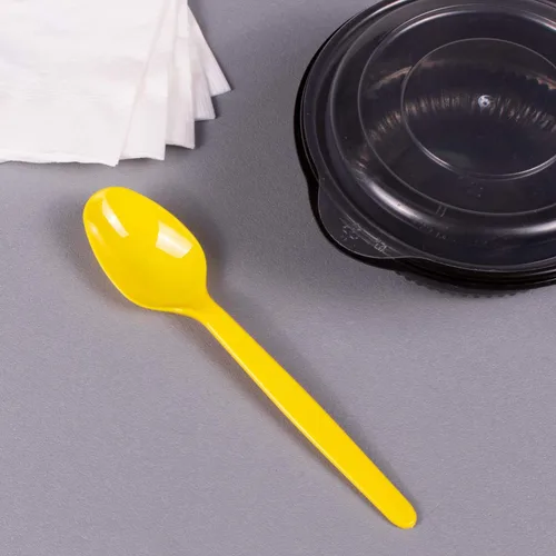 Miniatura 5 de Karat U2100 (amarillo) 5.9" PS - Cuchara desechable de peso pesado, amarillo (paquete de 1000)
