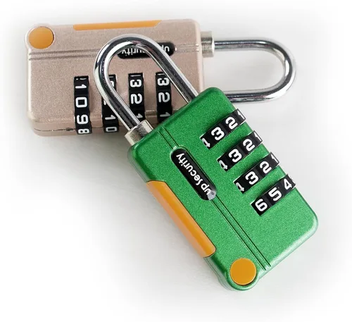 Miniatura 2 de Candado de combinación para casillero, cerradura de gimnasio con código, candado de combinación pequeña para equipaje, candado combinado para Negro