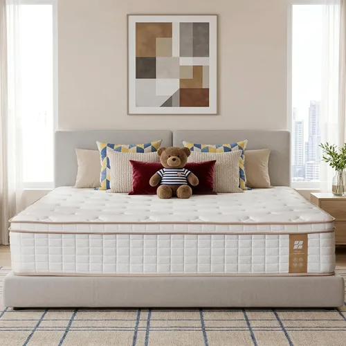 Miniatura 10 de Profus Colchón individual de 6 pulgadas con resorte Bonnell, colchón individual para niños, colchón de espuma viscoelástica para sueño toda la noche