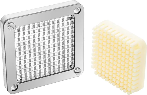 Miniatura 10 de VEVOR Cuchilla de repuesto para picadora, 1/4 pulgada, conjunto de 3 cuchillas para freír papas fritas con 6 cuchillos extra, partes de picadora