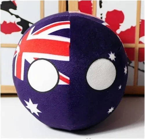 Miniatura 44 de Polandball Countryballs Muñeco de peluche Ucrania España Hungría Portugal Rumanía Grecia Austria México Polonia Ball (15,3.8 pulgadas)