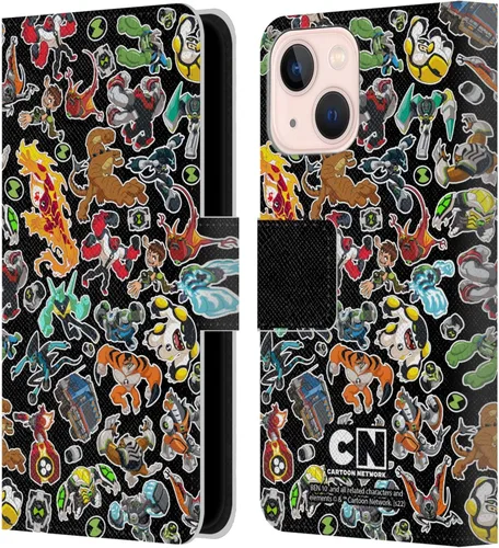 Miniatura 7 de Head Case Designs Officially Licensed Ben 10: Animated Series Alien Graphics Leather Wallet Case Compatible with Apple iPhone 13 Mini