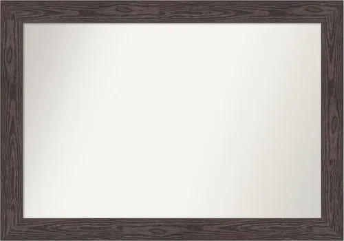 Miniatura 302 de Amanti Art Espejo personalizado, espejo de baño negro puente, espejo de pared o espejo de tocador de baño sobre el fregadero (26 x 26 pulgadas)