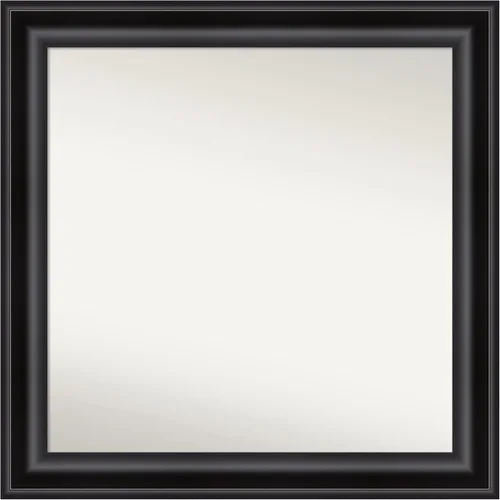 Miniatura 456 de Amanti Art Espejo personalizado, espejo de baño negro puente, espejo de pared o espejo de tocador de baño sobre el fregadero (26 x 26 pulgadas)