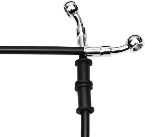 Miniatura 4 de 270-2400 AN3 1/8 pulgadas 28 grados M10 línea de freno hidráulico para motocicleta manguera de aceite de acero inoxidable trenzado para ATV