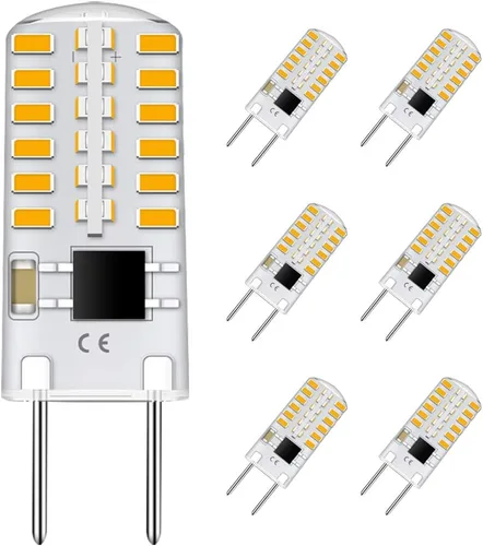 Miniatura 9 de TAIYALOO Bombilla LED G8 regulable de 3 W equivalente a bombilla halógena de 20 W-25 W, base T4 JCD tipo bi-pin G8, blanco natural 4000 K, bombilla