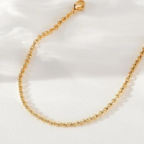 Miniatura 5 de Bemoly Pulsera de eslabones de oro de 14 quilates para mujer, delicada pulsera de cadena ajustable, cadena de malla de eslabones de clip, lindas