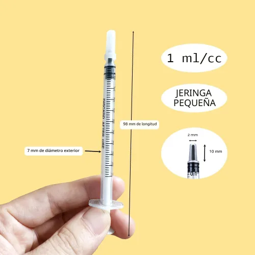Miniatura 4 de 50 piezas de jeringas de 1 ml con tapas dispensador oral envuelto individualmente en esterilidad para gotero de medicina, recolección de calostro
