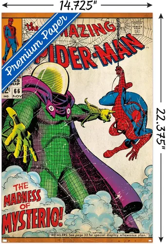 Miniatura 3 de Marvel Comics Spider-Man - Póster de pared Amazing Spider-Man #66, 22.4 pulgadas de largo x 14.7 pulgadas de ancho, versión premium sin marco