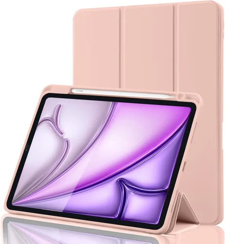 Miniatura 14 de Funda para iPad Air de 11 pulgadas M4 2026 8ª generación/M3 2025/M2 2024, iPad Air 5ª/4ª generación de 10.9 pulgadas 2022/2020 con soporte para Gris