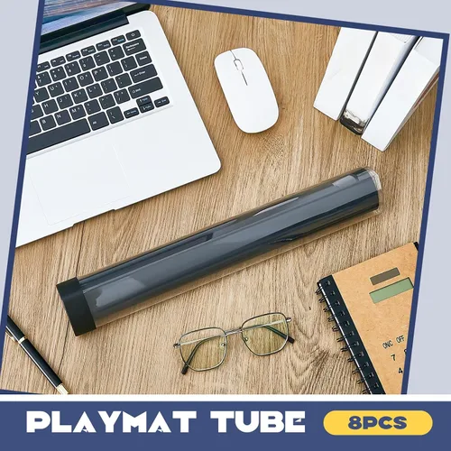 Miniatura 4 de Hsei Tapete de juego de prisma de juego de 8 piezas, tubo de 15 pulgadas, soporte para póster, tubo fácil de poner y quitar, para almacenamiento