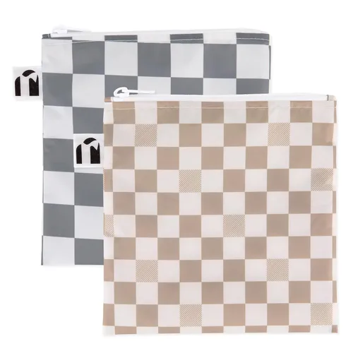 Miniatura 23 de Bumkins Bolsas de aperitivos reutilizables, para el almuerzo escolar de niños y para adultos, tela lavable, bolsa de tela impermeable