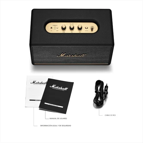 Miniatura 9 de Marshall Stanmore III Altavoz Bluetooth para el Hogar - Sonido Estéreo Fuerte con Controles de Graves y Agudos Alimentado con Enchufe Compatible