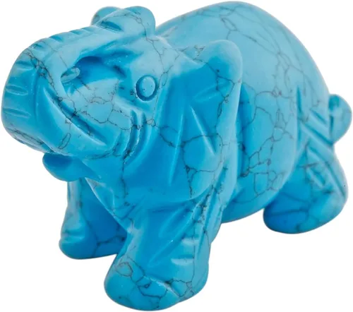 Miniatura 8 de Nupuyai Estatua de elefante de cristal curativo tallada a mano, escultura de bolsillo, escultura para manualidades, decoración de manualidades, 1.5