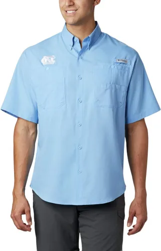 Miniatura 6 de Columbia NCAA Camisa Tamiami de Manga Corta para Hombre Universitaria Tallas Grandes y Altas Fla - Azul