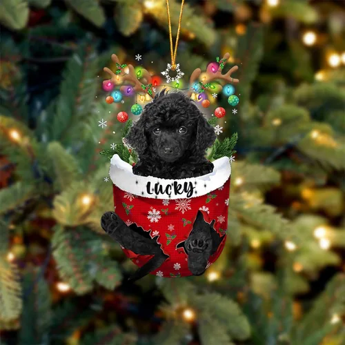 Miniatura 39 de Adorno de Navidad personalizado para perro Airedale Terrier en bolsillo de nieve, adorno para árbol de Navidad, idea de regalo para amantes