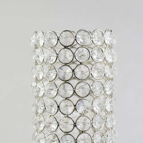 Miniatura 6 de Jarrón de cristal – Florero cilíndrico alto para centros de mesa de boda, florero decorativo brillante para mesa de comedor, fiesta, aniversario