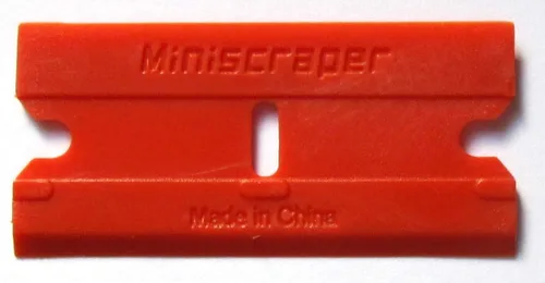 Miniatura 3 de Cuchillas raspadoras de plástico de doble filo (paquete de 1)
