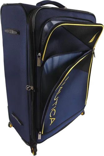 Miniatura 6 de Nautica Emry - Juego de equipaje de 2 piezas, Azul marino, amarillo, Nautica Emry - Juego de equipaje de 2 piezas