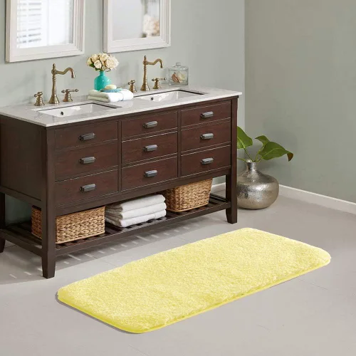 Miniatura 33 de Suchtale - Alfombra de baño antideslizante, tapete de baño de microfibra suave, absorbente de agua, peluda, lavable a máquina, para regadera, 16 x