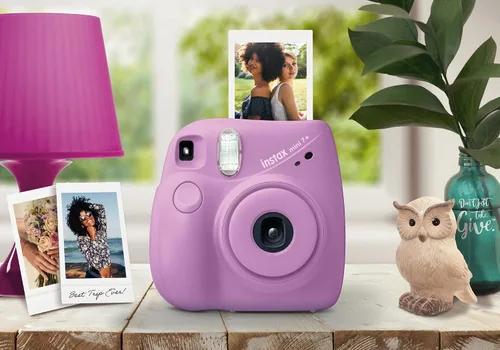 Miniatura 6 de Fujifilm Cámara Instax Mini 7+, fácil de operar, portátil, práctico espejo selfie, cámara Polaroid, perfecta para principiantes y expertos, diseño