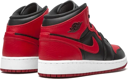 Miniatura 3 de Big Kid's Jordan 1 Mid Banned 2020" BlackGym Red-White (554725 074)