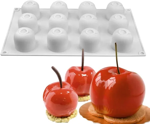 Miniatura 13 de Molde de silicona para hornear, antiadherente, pastelería, chocolate, pastel, postre, herramientas de decoración (limón V_11.8x6.8x0.11 pulgadas)