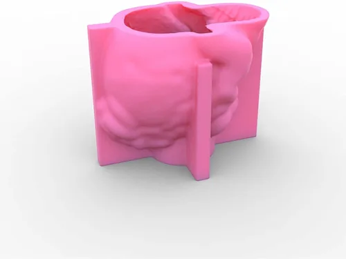 Miniatura 6 de Grainrain Molde de vela de silicona 3D con diseño de cráneo y rosa, molde de vela pilar decorado, moldes de silicona hechos a mano para hacer velas