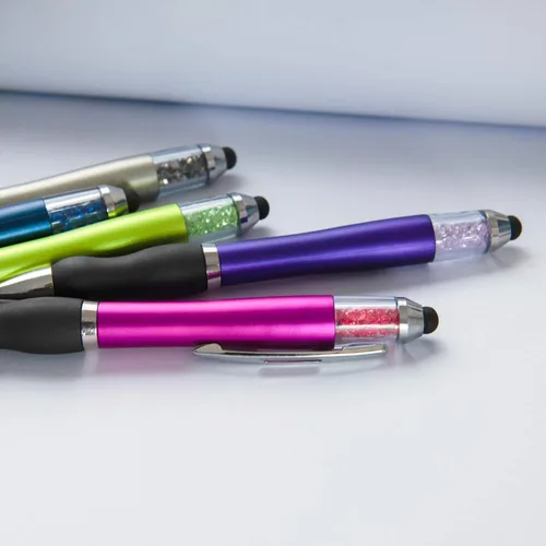 Miniatura 3 de MiSiBao Bolígrafos de escritura, paquete de 14 (10 unidades + 4 repuestos) con puntas de lápiz capacitivo de 0.039 in de punta media, bolígrafo