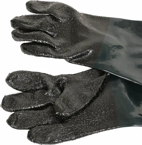 Miniatura 5 de Guantes de goma para gabinete de chorro de arena de 23.6 pulgadas, guantes de chorro de arena para gabinete abrasivo de chorro de arena