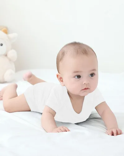 Miniatura 24 de GUISBY Body de manga corta para bebé, rayón de verano, recién nacido, niños y niñas, 0-24 meses