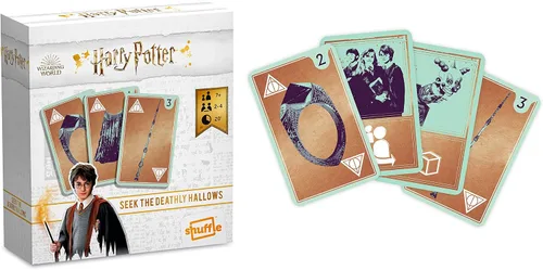 Miniatura 5 de Shuffle Harry Potter, tarjeta de búsqueda de las Reliquias de la Muerte, divertido juego de estrategia, para 2-4 jugadores, regalo para niños