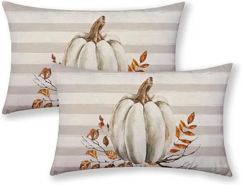 Miniatura 78 de AGAYNA Juego de 2 fundas de almohada decorativas con diseño de acuarela verde salvia para árbol de Navidad de 16 x 16 pulgadas, para sofá, invierno