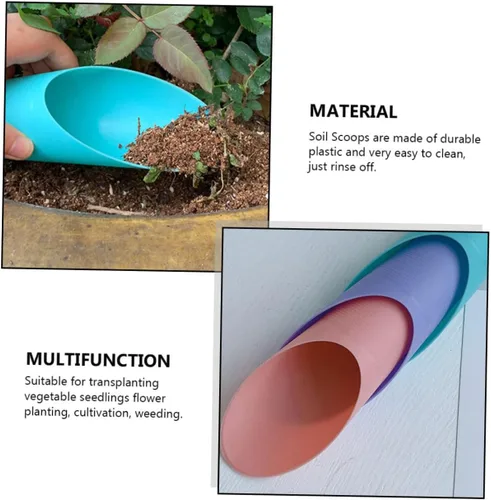Miniatura 6 de Happyyami 9 Uds suculenta taza pala cubo colorido pequeño jardinería cucharas jardín cucharada herramienta planta cubo pala niños jardín