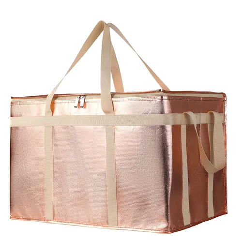 Miniatura 57 de Bodaon Paquete de 3 bolsas aisladas para entrega de alimentos para comidas calientes y frías, bolsas enfriadoras XXL, bolsa aislante para catering