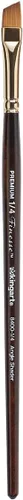 KINGART Premium Finesse 8400-1/4 Angular Shader Series - Cepillo para artista, pelo sintético Kolinsky Sable, mango corto, para acuarela y pinturas