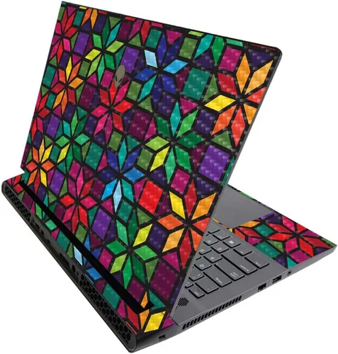 Miniatura 327 de MightySkins - Skin brillante con purpurina para Alienware M17 R3 (2020) y M17 R4 (2021) - Diversión de los años 90 Acabado duradero con purpurina