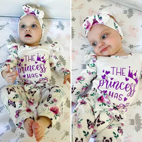 Miniatura 2 de Aalizzwell Traje floral de manga larga para bebé niña otoño invierno