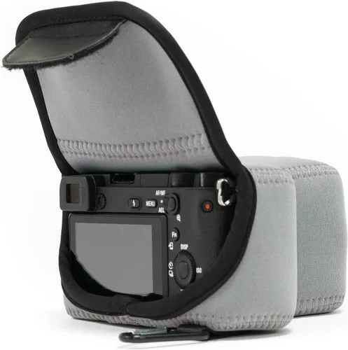 Miniatura 9 de MegaGear MG1500 Sony Alpha A6400, A6500 (0.709-5.315 in) Funda de neopreno ultra ligera para cámara - Gris
