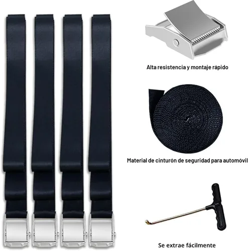 Miniatura 7 de Eurmax USA Estacas para Trampolín de Servicio Pesado Partes de Trampolín Estacas de Acero con Forma de Sacacorchos Kit de Anclaje con Gancho en T