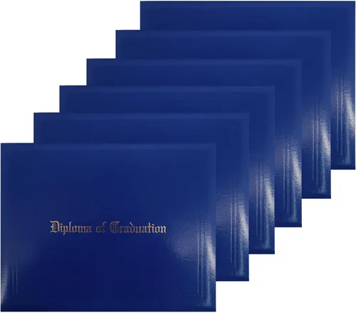 Miniatura 39 de GraduationMall Cubierta impresa para diploma para certificado 8.5 x 11 pulgadas, real, paquete de 1