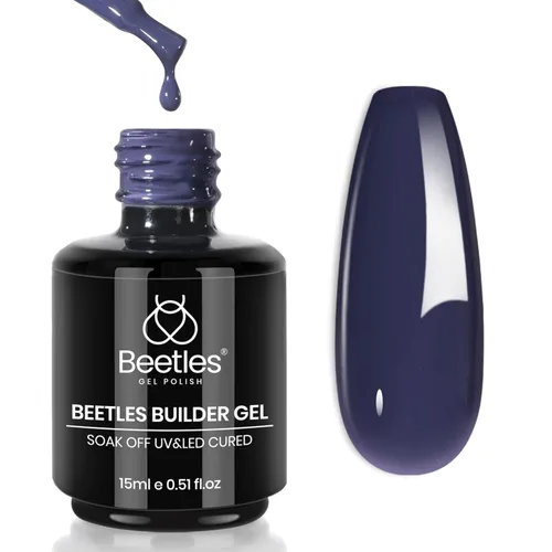 Miniatura 22 de Beetles Gel de uñas en gel de construcción 15ML, Gel fortalecedor de construcción 7 en 1, gel de uñas de extensión de uñas rosa nude translúcido