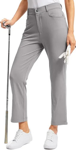 Pantalones de golf para mujer con bolsillos con cremallera, pantalones elásticos 78, pantalones deportivos casuales para el trabajo, pantalones de