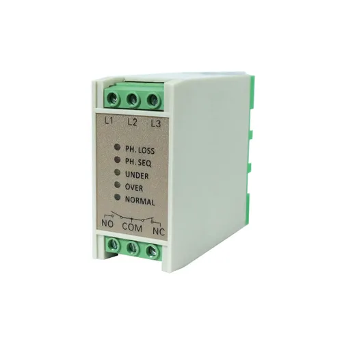 Relé de monitoreo ATO, voltaje trifásico, SPDT, falla de fase/subtensión/sobretensión, con contacto SPDT (1 C/O) para motores eléctricos, bombas,