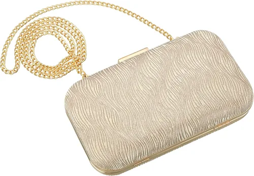 Miniatura 6 de Savatano Bolso de mano dorado para mujer, bolso de mano dorado, bolso cruzado de hombro, bolsa de boda, fiesta, novia, baile de graduación..