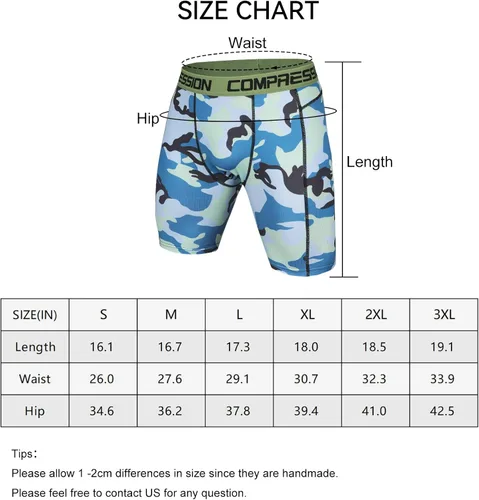 Miniatura 6 de Holure - Pantalones cortos de compresión para hombre, 3